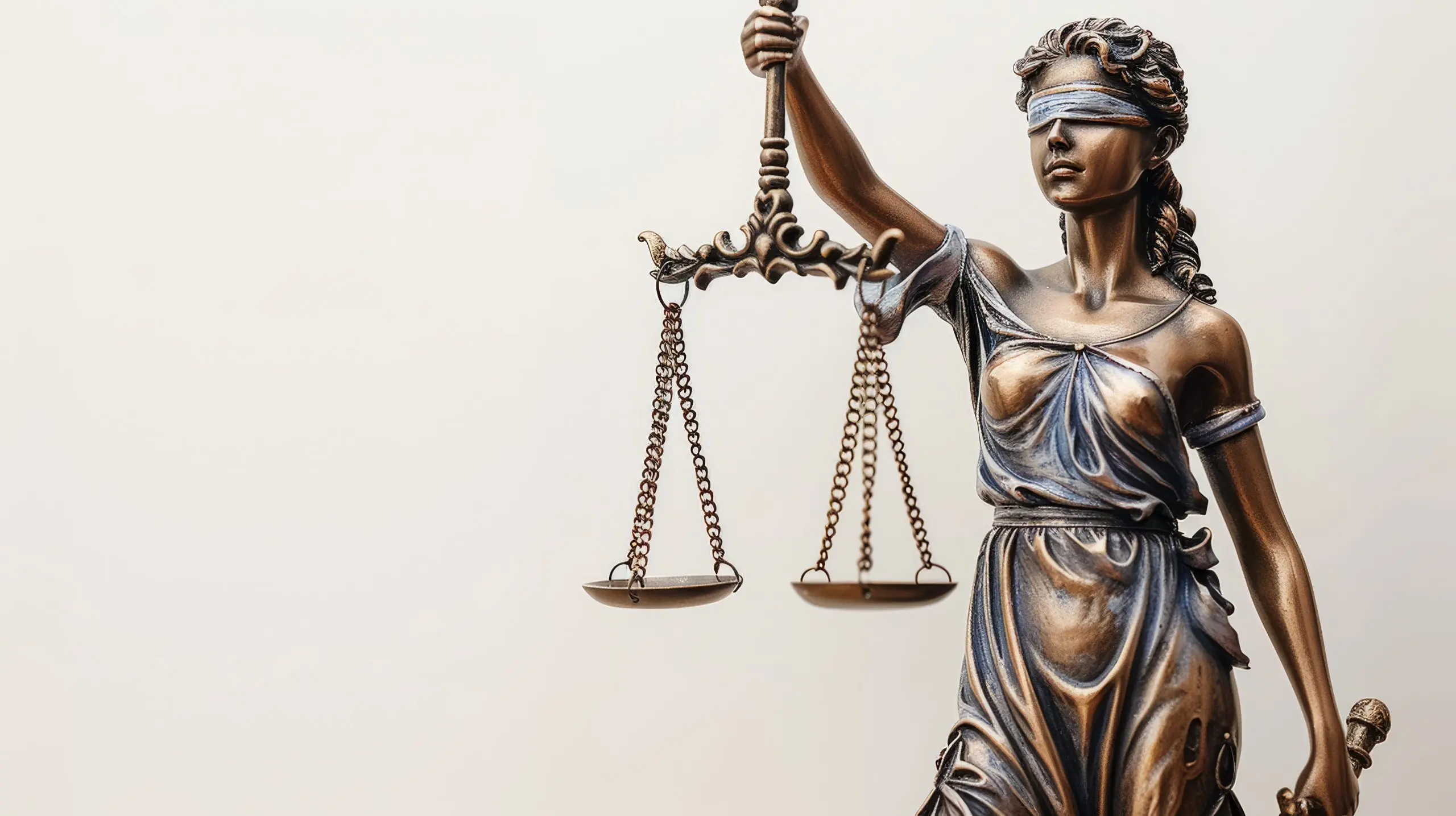 Antique scales of justice